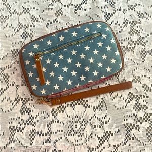 American flag wristlet